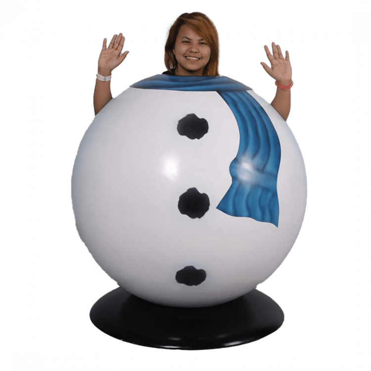 Snowman Ball Photo Prop - Fiberglass