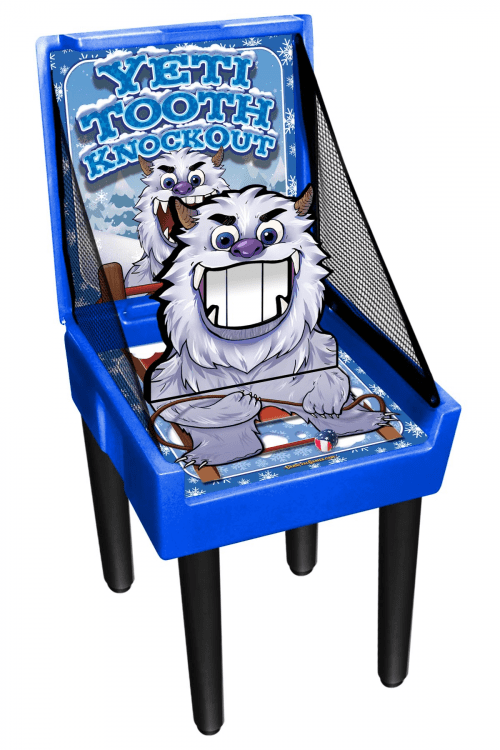 Winter Themed Yeti Tooth Knockout Carnival Game